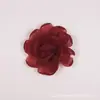 Estilo Coreano Hilo de Cristal Borde Quemado Flor Estilo Mori Estilo Hada Flor de Rosa Camelia Accesorios para el Cabello Bolsa Zapatos Flor Accesorios para Ropa