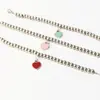 Pulsera de Esmalte en Forma de Corazón con Incrustación de Resina, Versátil Pulsera de Corazón Color Durazno, Regalo para Diosa