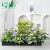 [Jardineras Serie Hc-A] Decoraciones de Plantas Verdes Artificiales, Adornos de Plantas, Flores Artificiales para Paisajismo, Jardineras Decorativas para Uso en Interiores
