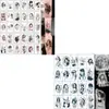 Calcomanías de Tatuaje Impermeables y de Larga Duración Estudiantes Femeninas Lindas Artificiales Pequeñas Frescas Clavícula Dedo Estilo Hyuna Tatuaje de Dibujos Animados