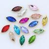 Boutique Guomao Cristal de Vidrio Grado A Doble Colgante Taladro de Vidrio DIY Joyería Aretes Colgante Accesorios Accesorios Ojo de Caballo