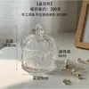 Vaso de Vidrio para Velas de Yurta Mongola Vaso Vacío para Velas Aromáticas Hecho a Mano con Tapa Contenedor Velas de Cera de Soja Hechas a Mano