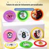 Moedas de Valor Fixo para Troca, Moedas de Plástico para Aprendizagem Infantil, Moedas para Alunos do Ensino Fundamental, Fichas Redondas Pequenas, Tokens, Moedas de Recompensa para Aprendizagem