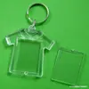 Chaveiros de Plástico Casca Vazia em Branco Caligrafia Chaveiros de Acrílico Transparente Porta-Retrato Criativo Pode Imprimir LOGOTIPO