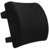 Espuma viscoelástica de rebote lento Soporte lumbar Protector de cintura Almohadilla Respaldo de asiento de oficina y coche Malla transpirable Correas dobles Almohada lumbar