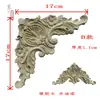 Esquina de Talla en Madera Dongyang Flor de Esquina Muebles de Esquina de Madera Maciza Europea Puerta de Gabinete Pared de Fondo Rejillas Florales Decorativas Piezas de Flor de Madera