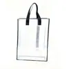 Bolsa de mano tejida de colores extendida y profundizada personalizada por el fabricante, bolsa de plástico portátil de gran capacidad
