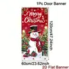 Nova Capa de Porta de Natal Transfronteiriça Papai Noel Feliz Natal Decoração Arranjo Bandeira Bandeira Suspensa Externa