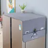 Cubierta superior a prueba de polvo para refrigerador para uso doméstico, adecuada para puertas simples y dobles, cubierta a prueba de polvo que se puede guardar, cubierta para lavadora, protectora y antideslizante