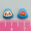 Nuevo Separador de Perlas para Bebé con Cara Sonriente que Gotea Aceite, Zongzi, Accesorios para el Festival del Bote del Dragón, Zongzi Tridimensional, Joyería de Pulsera Multicolores para DIY, Colgante