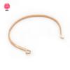 Pulsera C Abierta de Acero Inoxidable Pulsera DIY Pulsera Tipo C Abierta Anillo Accesorios de Acero Inoxidable Fabricante de Origen