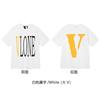 Nova camiseta VLONE JERRY Big V Smoke reflexiva solta de manga curta com flor de cerejeira para homens e mulheres, camiseta de casal de marca de rua, verão