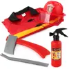 10 Sombreros de Bombero para Niños, Extintores, Pistolas de Agua, Trajes de Bombero de Juego, Trajes Impermeables de Bombero, Accesorios para Actuaciones en Escenario