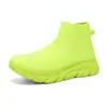 Nuevos Zapatos Deportivos Casuales de Media Caña con Calcetín Tejido Fly de Gran Tamaño 46 Transfronterizos para Parejas, Zapatos de Running para Hombre con Suela Suave y Superficie de Malla