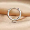 Aretes de Aro Lisos S999 de Plata Pura para Mujer, Aretes de Estilo Simple para Dormir, No Necesitan Quitarse los Agujeros de las Orejas Perforadas, Aretes en Stock al por Mayor