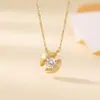 Yuebao Jewelry Collar de Planeta Colgante Cepillado de Plata de Ley S925 Lujo Ligero Nicho Versátil para el Trabajo Diario Cadena para la Clavícula de Joyería de Plata de Celebridad de Internet