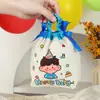 Sacolas de Presente para Crianças, Sacolas de Tecido para Embalagem de Presente de Aniversário de Mês Cheio para Bebês e Jardim de Infância, Sacolas Tote para Presentes