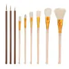 Venta al por mayor de fábrica alta calidad pincel de lana suave pintura s pluma relleno de color pincel pegamento vidrio cerámica pluma cabeza suave pincel de pintura