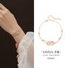 Pulseira de Prata Esterlina S925 Fujian e Guangdong para Mulheres, Estilo Ins de Luxo Leve, Joias Simples e de Nicho de Alta Qualidade, Presente 520 para Namorada