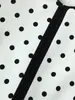 Ropa de Mujer Transfronteriza Europea y Americana Aliexpress 2026 Nueva Moda Elegante Cuello Redondo Lunares Ajustado Blazer Corto