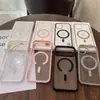 Funda magnética para teléfono Macaron Adecuada para Apple 18Promax Carcasa mate Agujero grande Funda protectora para teléfono Iphone17