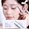 Pinzas de Precisión Xixi Multi-Propósito para Pestañas Herramienta Auxiliar para Pestañas Postizas Pinza Pequeña y Ligera Pinza Pluma Dorada para Maquillador