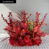 Novo Suporte de Chão para Flores de Casamento 50cm Flores Realistas Decoração de Casamento Arranjo de Flores Palco T Flores para Corredor Flores Artificiais de Casamento