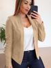 Cardigan de Otoño Nuevo Estilo Transfronterizo 2026 Amazon Más Vendido para Mujer Manga Larga Color Sólido Casual Chaqueta Pequeña para Mujer