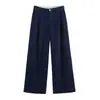 Conjunto de Camisa de Mezclilla de Manga Ancha para Mujer y Pantalones de Verano Estilo Europeo y Americano 2026 11375