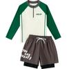Traje de baño para niños y niñas, nuevo traje de baño para niños medianos y grandes, traje de baño de una pieza para bebés con protección solar, traje de baño de aguas termales al por mayor