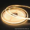 Fita de LED COB autoadesiva 5mm ultrafina baixa voltagem 5V12V24V 400 luzes para decoração de casa e vitrine fita de luz linear flexível