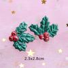 Resina Navidad Accesorios DIY Muletas Muñeco de Nieve Árbol de Navidad Papá Noel Accesorios Accesorios Populares de Navidad Transfronterizos