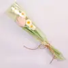 Tulipán Lirio del Valle Tejido a Mano Ramo Individual Exquisito Regalo Festividad Día de San Valentín Día de la Madre Día del Maestro