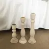 Candelabro de madera retro pequeño tjj vela Corea del Sur ins decoración de escritorio hogar base de vela de tronco foto
