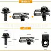 35 Piezas Tornillos de Protección para Cofre de Coche Clips de Sujeción Metálicos en Forma de U de Empuje y Tracción para Parachoques, Guardabarros, Revestimiento