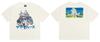 San Miguel Dibujos Animados Americanos Animación Verano Casual Suelto Algodón Pesado Manga Corta Camiseta de Moda para Hombre