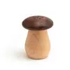 Tubo Porta Palillos Cabeza de Hongo Nogal Caja de Palillos Madera de Haya Personalidad Transfronteriza Creativo Frasco de Palillos de Madera Adornos para Mesa de Comedor