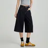 Verão 2026 Novos Calças Jeans Azuis Cropped Jeans Slimming para Mulheres Perna Larga Versátil Redutoras de Idade Slimming Calças de Comprimento Médio