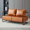Cadeira de sofá de ferro estilo retrô industrial luxo leve simples sala de estar área de lounge sofá designer sofá pequeno individual