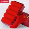 Calcetines Hengyuanxiang para hombre y mujer color rojo grande de barco año de esta vida calcetines de boda felices calcetines invisibles venta al por mayor de fábrica