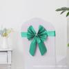 Respaldo de Silla Flor Lazo Elástico Libre Boda Banquete de Boda Hotel Funda de Silla de Hotel Decoración Lavable Cinta Cinta