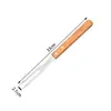 Amazon Conjunto de Ferramentas para Churrasco de Aço Inoxidável Ferramenta Combinada Conjunto para Churrasco ao Ar Livre Cabo de Madeira de Rio Conjunto para Churrasco