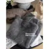 Suéter Verde Suave de Mohair Cuello Redondo para Mujer Otoño e Invierno Ropa Exterior Estilo Lazy Color Leche Holgado Tejido