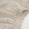 Otoño Europeo y Americano Nuevo Pijama de Cuadros con Volantes de Manga Larga para Mujer Algodón Holgado Casual Ropa para el Hogar Transfronterizo