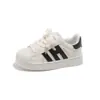 Tenis para niño, nueva colección primavera/otoño 2026, zapatos para niña, zapatos estilo concha para niños, tenis blancos casuales y transpirables para estudiantes de primaria