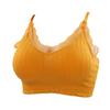 Top de tubo con tirantes y encaje para el pecho, ropa interior sexy que combina con todo, chaleco deportivo de yoga con espalda hermosa para niña