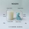 Vela Gatinho Fofo 3D Aromaterapia Gesso Molde de Silicone 8293.27.28