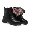 Botas Martin para mujer 2023 nuevos zapatos británicos de cuero otoño e invierno botas de tacón grueso con forro polar botas tobilleras de suela gruesa que combinan con todo
