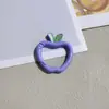 Color de pintura manzana primavera llavero puede ser diy colgante de bolsa accesorios para coche venta al por mayor directa