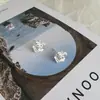 Pendientes de Flor de Camelia de Plata de Ley S925, Estilo Hada Suave de Verano, Flores Tridimensionales, Pendientes de Diseño de Nicho Exquisitos y de Moda